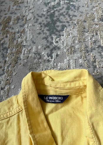 Zara Erkek Çocuk Sarı Kısa Kollu Pamuklu Gömlek