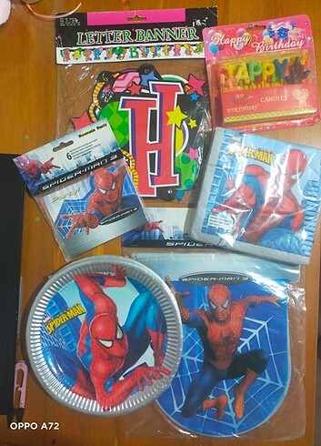Spiderman doğumgünü set 