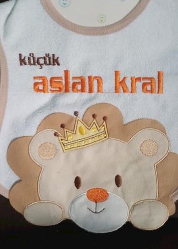 Aslan Desenli Bebek Önlüğü Galatasaray - Görsel 4