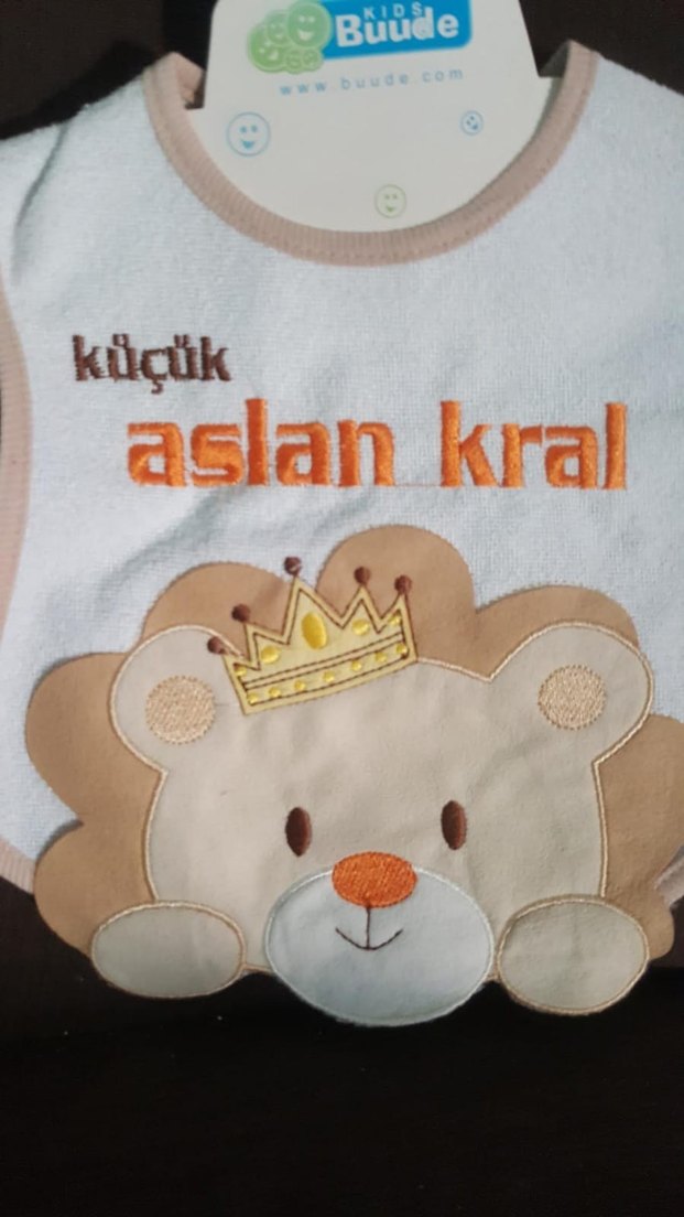 Aslan Desenli Bebek Önlüğü Galatasaray - Görsel 4