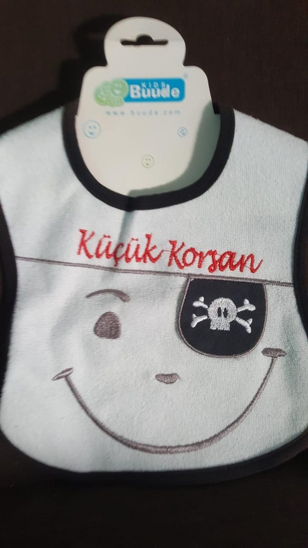 Korsan Temalı Desenli Bebek Önlüğü - Görsel 2