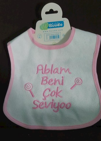 Pembe Baskılı Bebek Önlüğü - Görsel 2