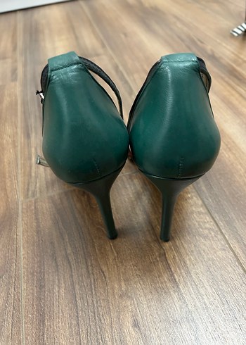 Renkli Yılan Desenli Stiletto Kadın Ayakkabı - Görsel 2