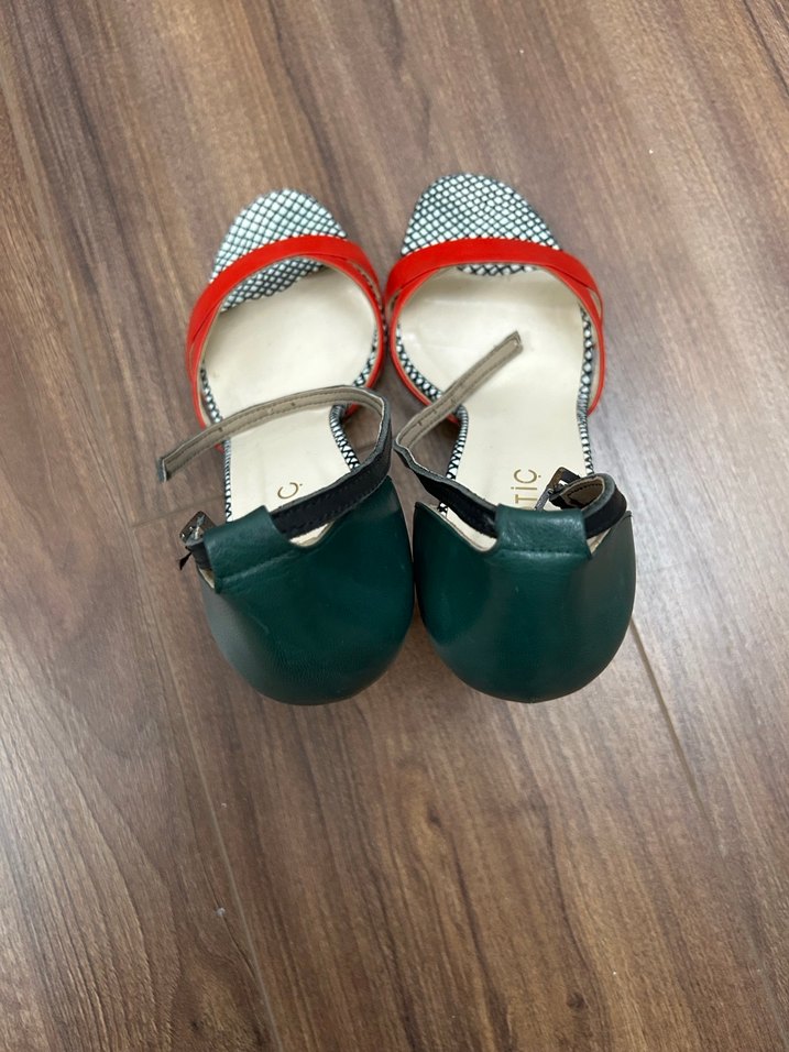 Renkli Yılan Desenli Stiletto Kadın Ayakkabı - Görsel 3