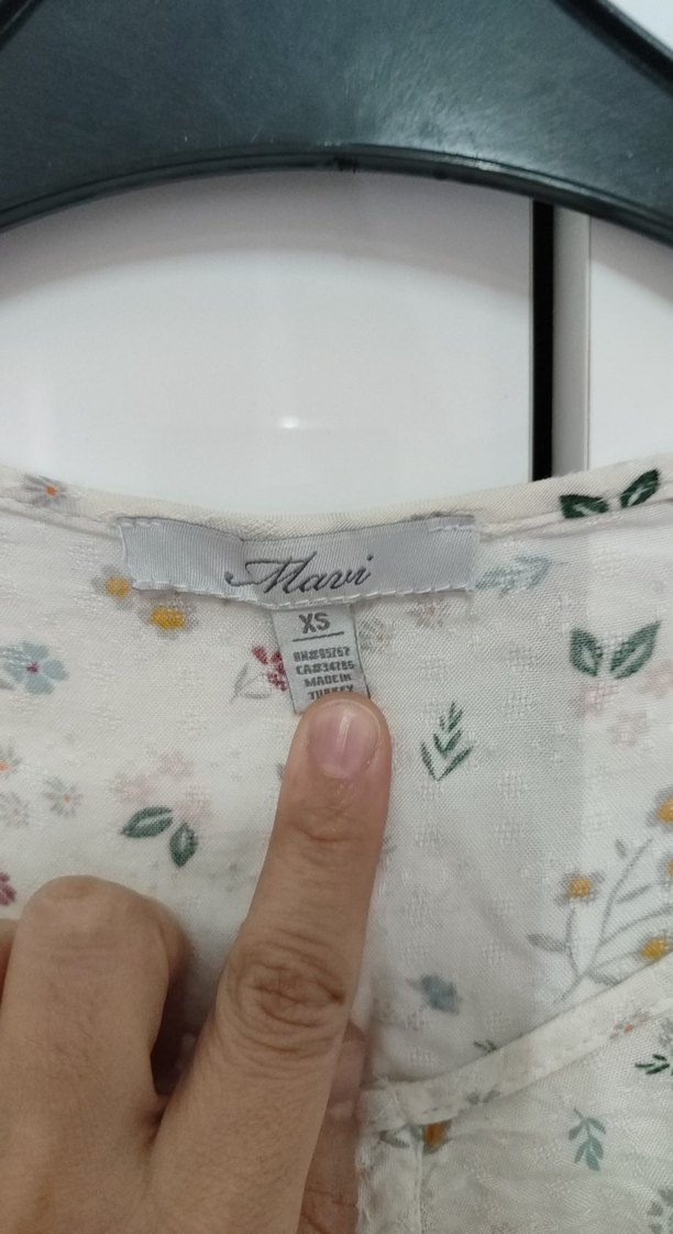 Çiçek Desenli Pamuklu Uzun Kollu Bluz - Görsel 2