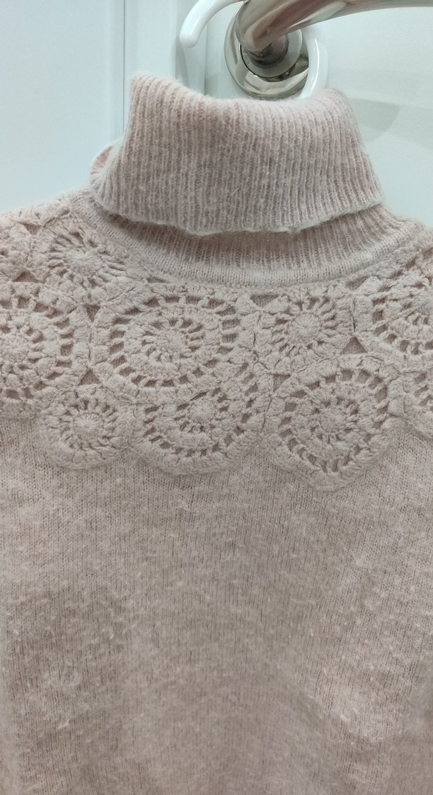 Mini Boğazlı Triko Kazak - Görsel 2