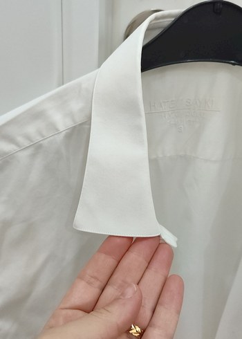 Beyaz Klasik Erkek Keten Gömlek - Görsel 7