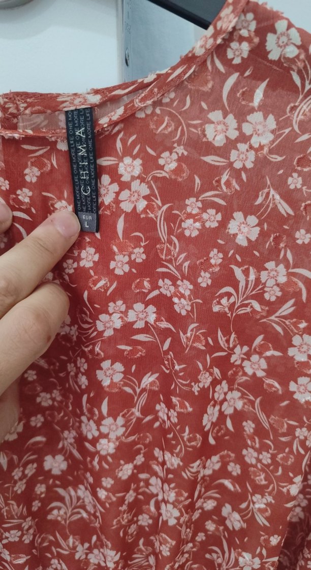 Kadın Kahverengi Uzun Kollu Salaş Bluz - Görsel 2