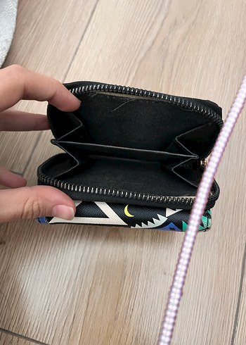 Bohem Çok Renkli Baskılı Kadın Cüzdanı - Görsel 2