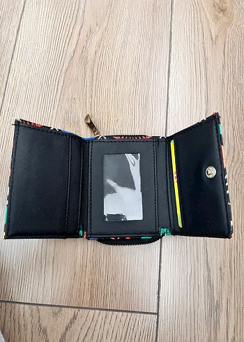 Bohem Çok Renkli Baskılı Kadın Cüzdanı - Görsel 3