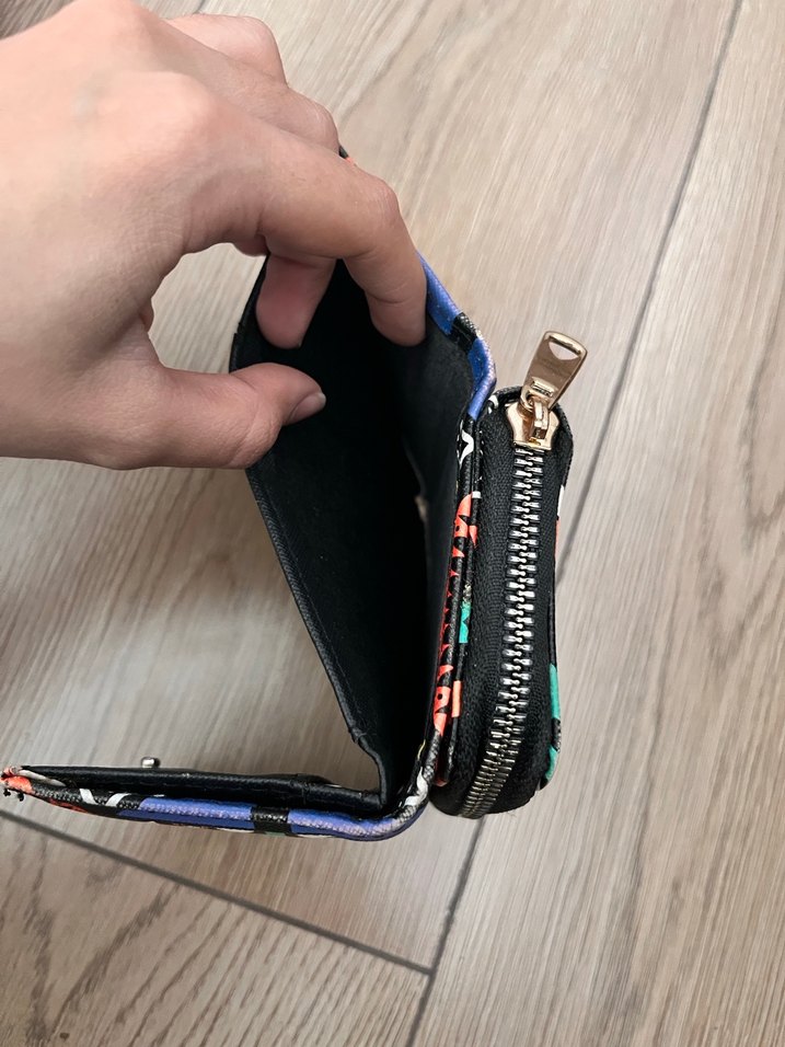 Bohem Çok Renkli Baskılı Kadın Cüzdanı - Görsel 4