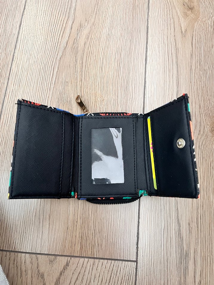 Bohem Çok Renkli Baskılı Kadın Cüzdanı - Görsel 3