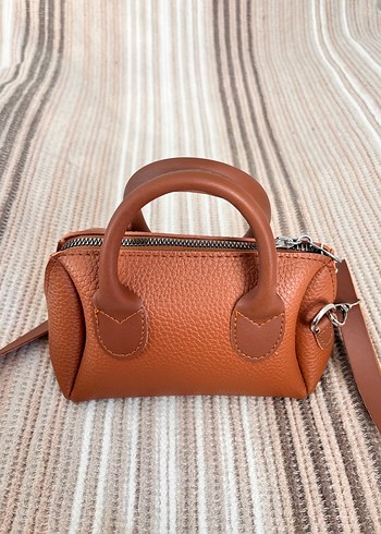 Kahverengi Deri Kadın Çanta - Görsel 3