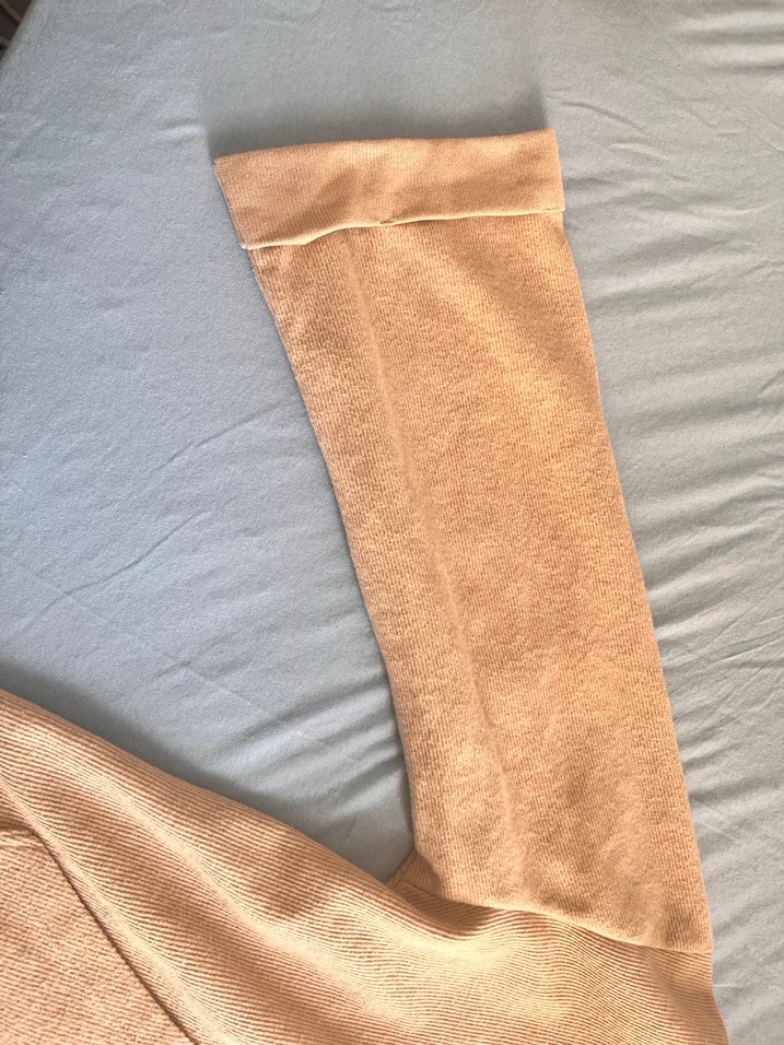 Bej Süet kapüşonlu Kadın Sweatshirt - Görsel 3