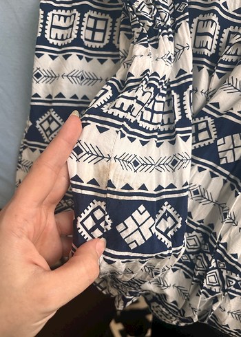 Bohem Gri Uzun Kollu Gömlek - Görsel 4