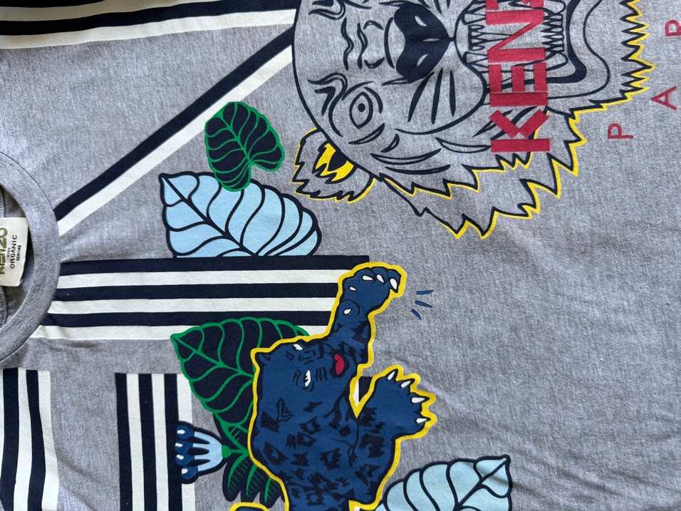 Gri Baskılı Erkek Çocuk Uzun Kollu Triko Tişört - Görsel 3