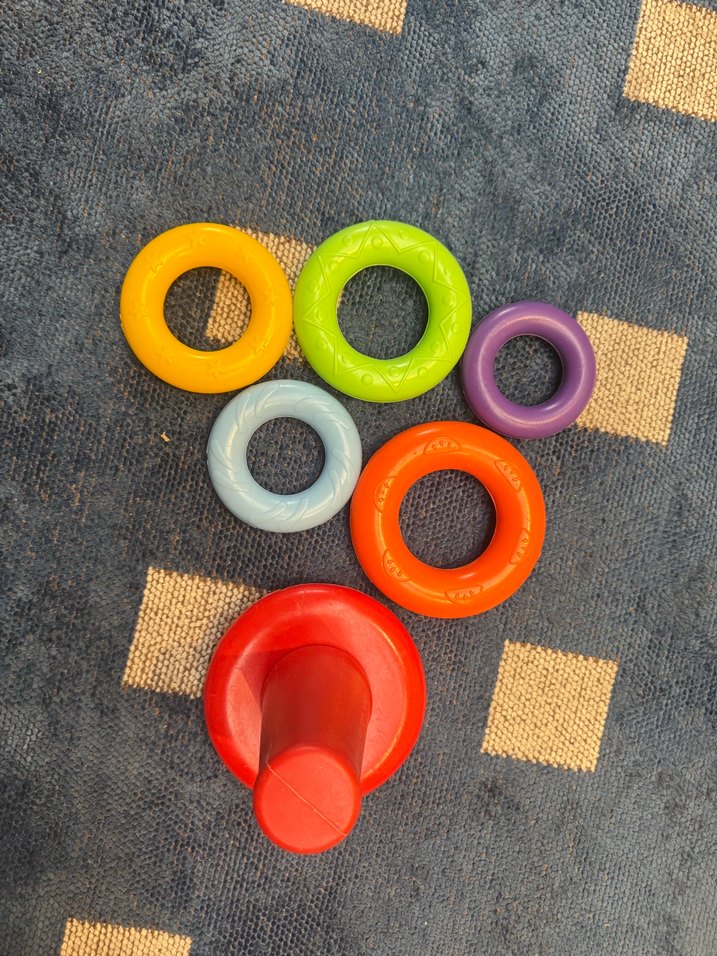 Renkli  Montessori Halka Oyuncak - Görsel 2