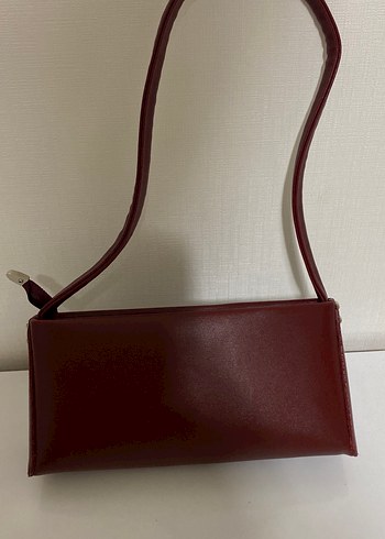 Bordo Deri Kadın Çanta - Görsel 2