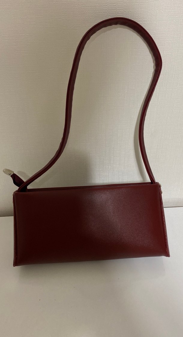 Bordo Deri Kadın Çanta - Görsel 2