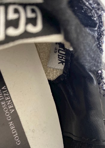 Siyah Simli Stiletto Topuklu Kadın Spor Ayakkabı - Görsel 5