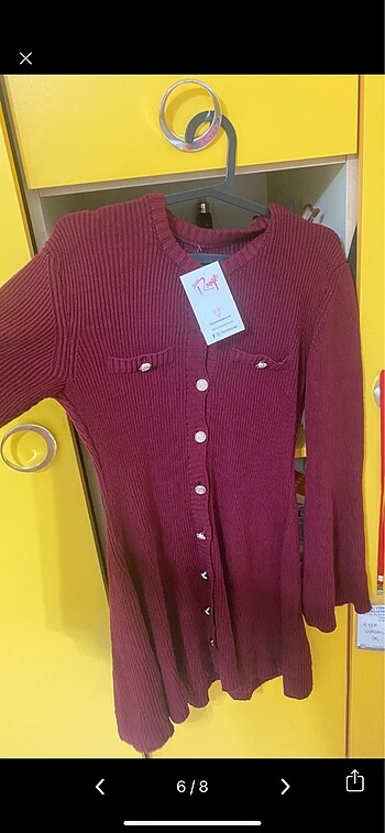 Bordo elbise