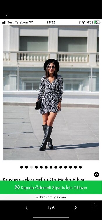 s Beden Zebra elbise