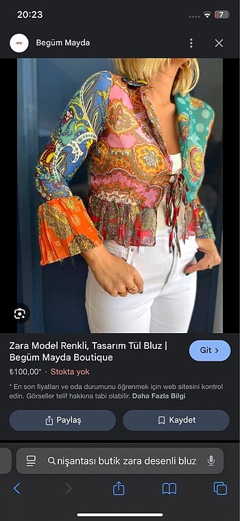 Desenli zara bluz