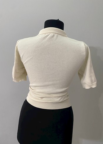 Beyaz Kemerli Triko - Görsel 3