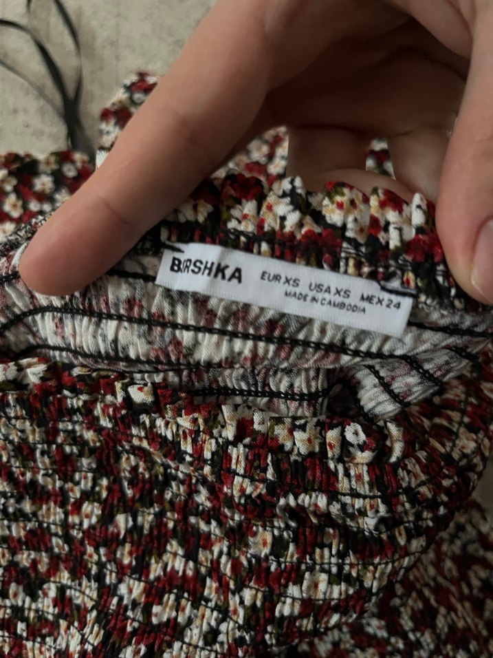 Bordo Uzun Kollu Mini Elbise - Görsel 2