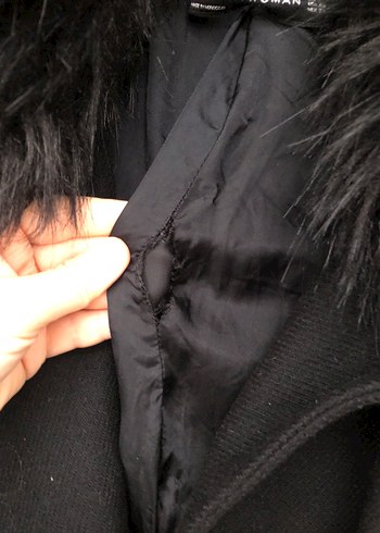 Siyah Kürklü Gotik Kadın Ceket - Görsel 3