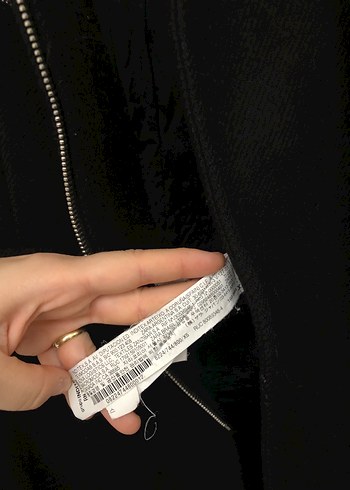 Siyah Kürklü Gotik Kadın Ceket - Görsel 4