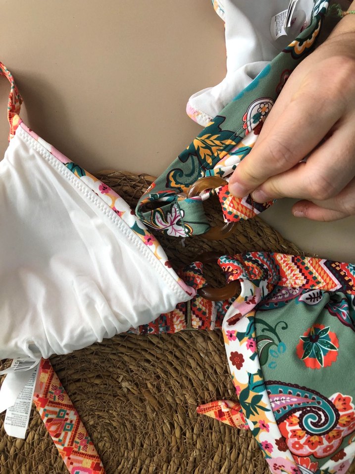 Renkli Dantel Detaylı Bohem Bikini - Görsel 5