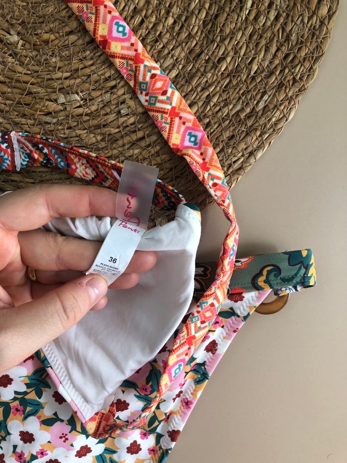 Renkli Dantel Detaylı Bohem Bikini - Görsel 3