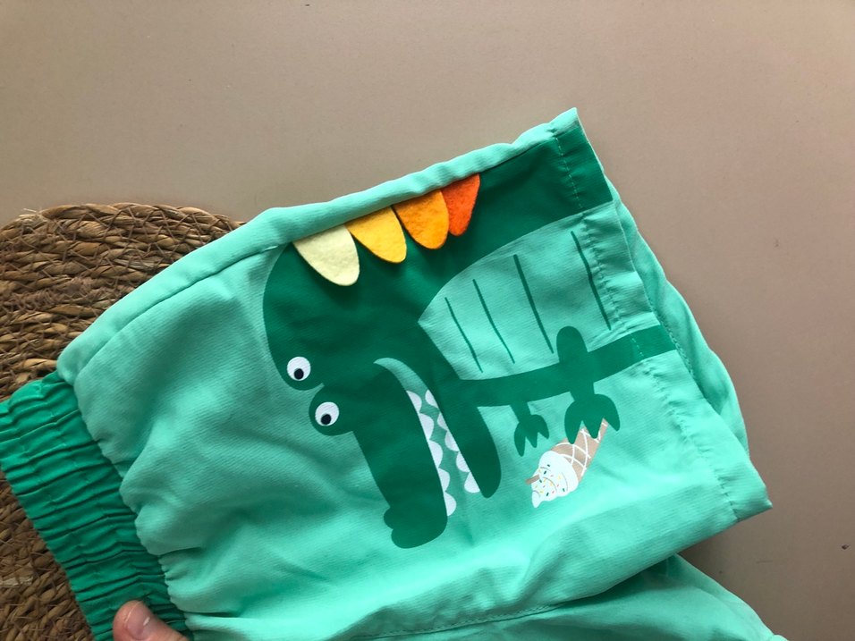 Turkuaz Baskılı Erkek Şort - Görsel 3