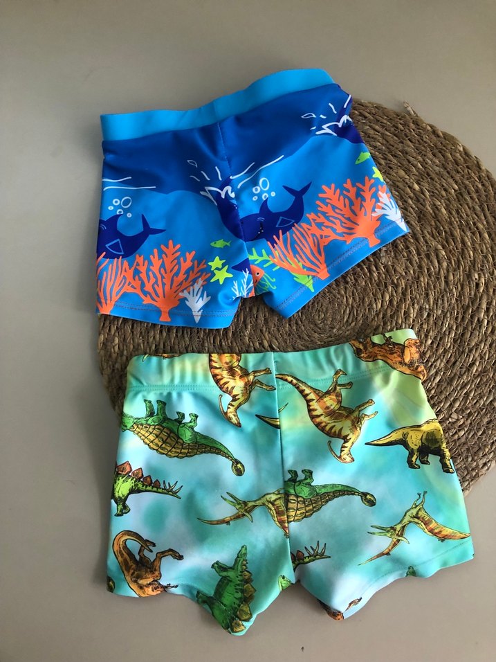 Erkek Çocuk Renkli Desenli Mayo Şortları - Görsel 3