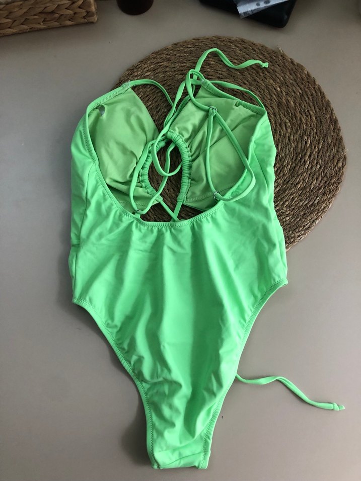 Yeşil Strappy Kadın Mayo - Görsel 3