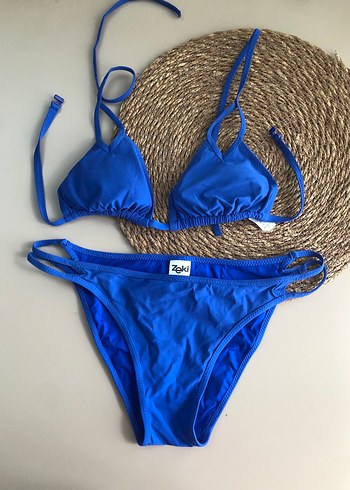 Mavi İpli Kadın Bikini Takımı Zeki