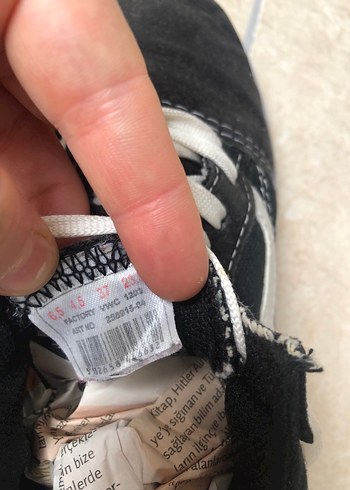 Siyah Kadın Old School Spor Ayakkabı - Görsel 7