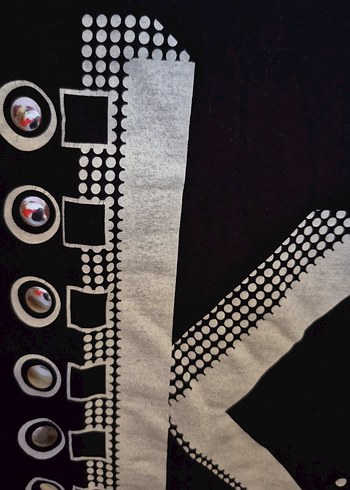 Kız Çocuk Siyah Kısa Kollu Baskılı Tişört - Görsel 3