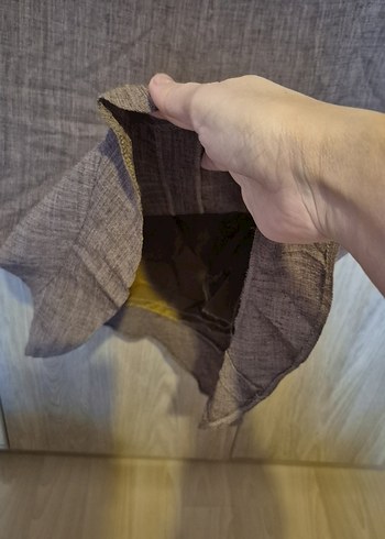 Bej Midi Hamile Keten Etek - Görsel 4