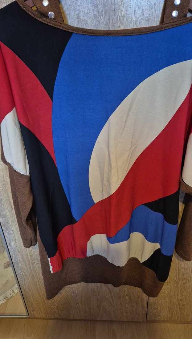 Bohem Çok Renkli Maternity Tunik - Görsel 2