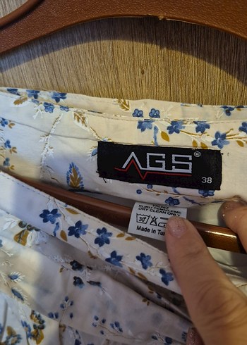 Bohem Beyaz Mini Hamile Keten Etek - Görsel 3