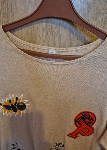 Uzun Kollu, Baskılı Hamile Tişörtü - Görsel 3