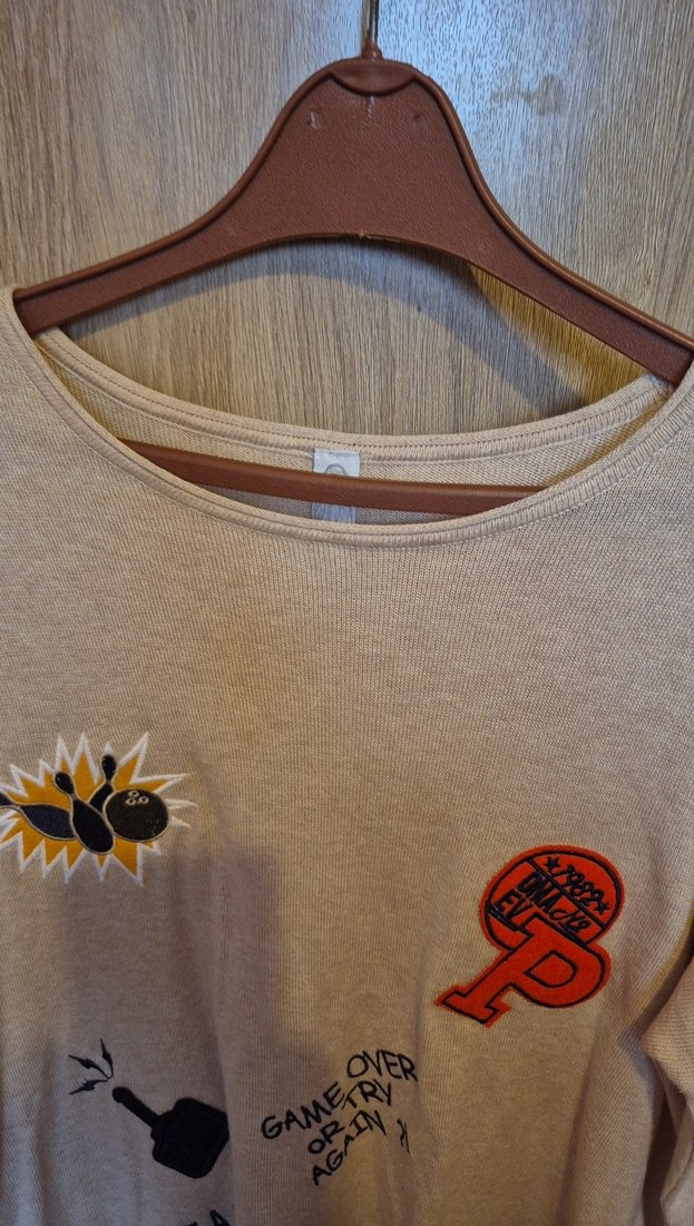 Uzun Kollu, Baskılı Hamile Tişörtü - Görsel 3