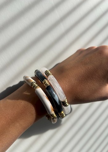 Bohem Yılan Desenli Boncuklu Bilezik - Görsel 2