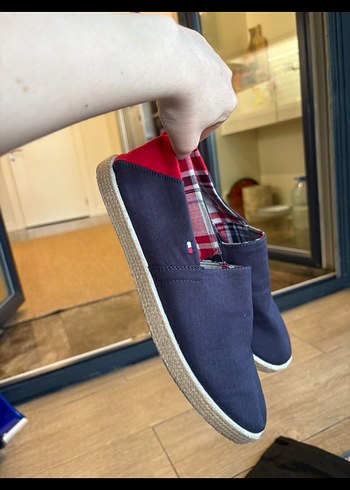 Tommy hilfiger Erkek Lacivert Velcro Espadril - Görsel 2