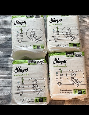 Sleepy Sleepy bebek bezi 6 numara
