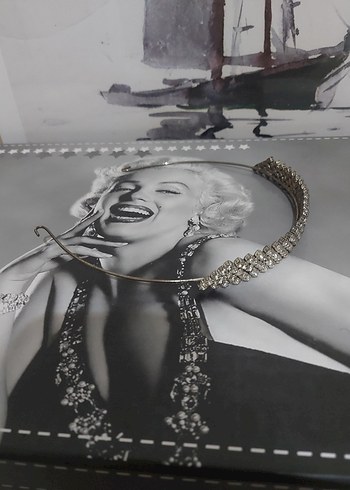 Parlak Taşlı Metal gri gelin taci - Görsel 3