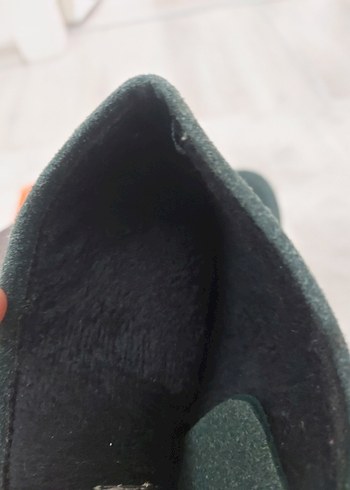 koyu yesil  Süet Tokalı Kadın Bot - Görsel 4