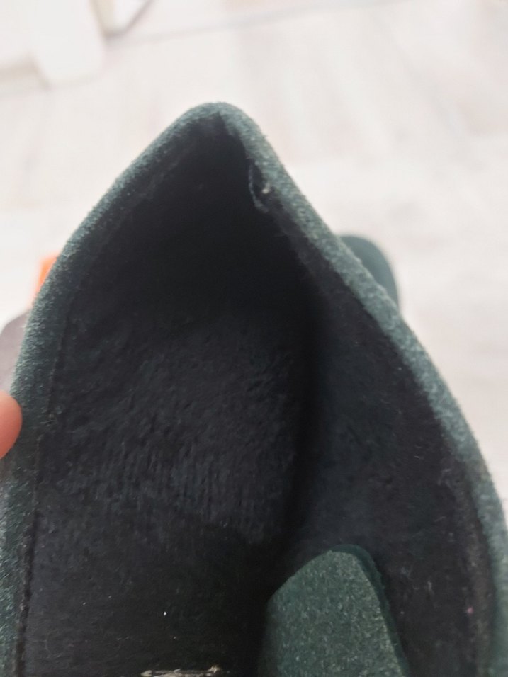 koyu yesil  Süet Tokalı Kadın Bot - Görsel 4